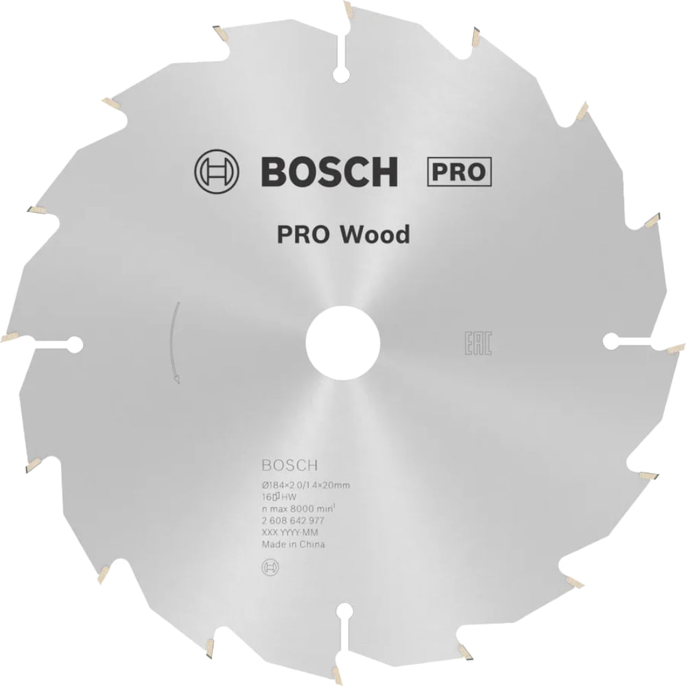 Lamina de Serra Circular PRO Wood 184x2x20mm 24 Dentes Bosch 84142_0